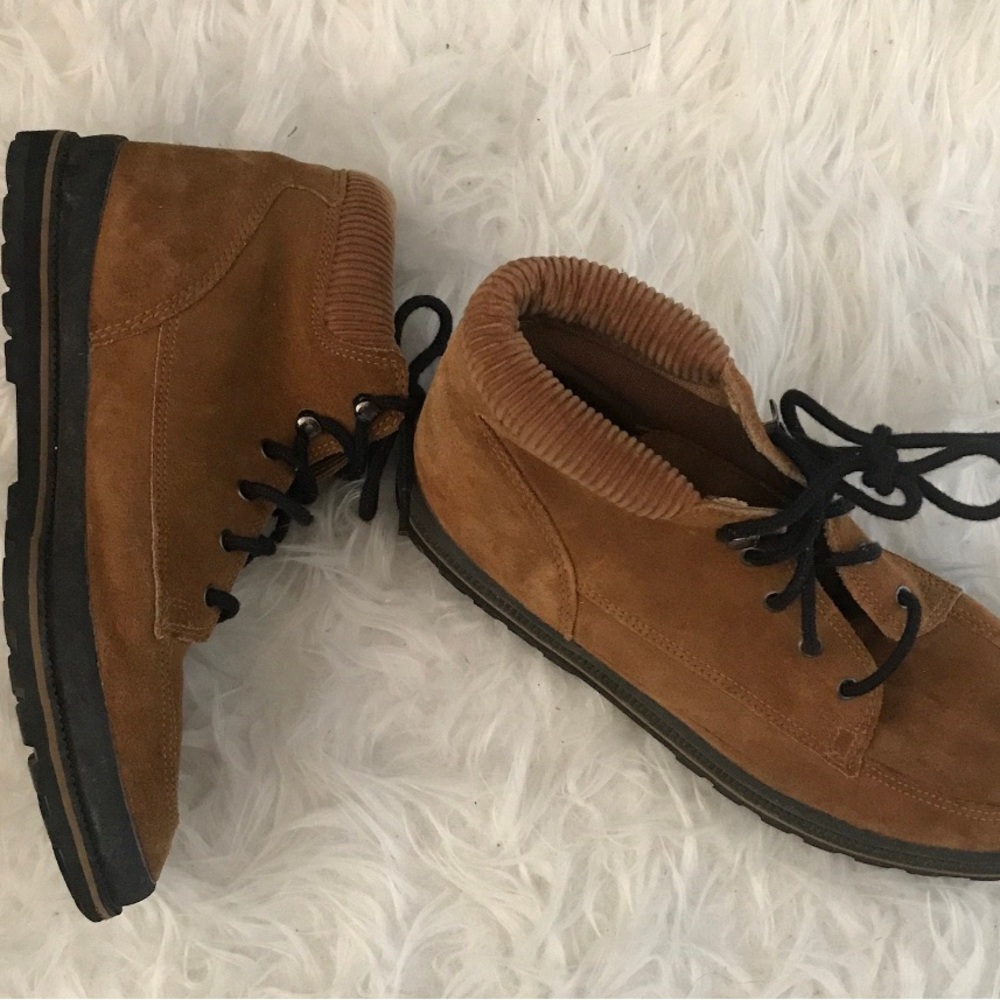 Vintage suede corduroy Keds high tops lace up 6M shoes classic outdoor retro - Picture 12 of 12